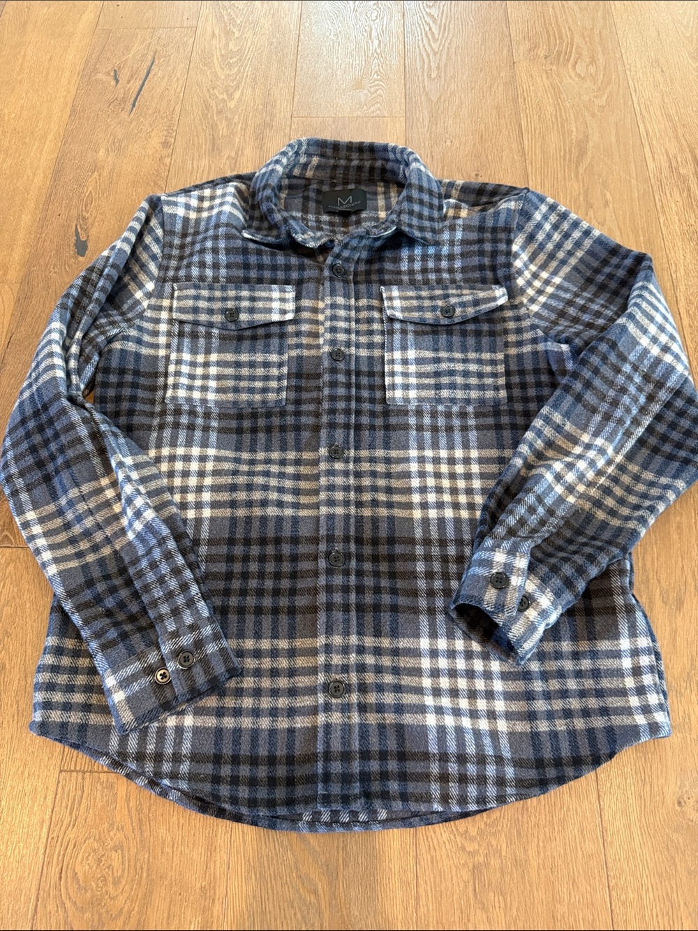 Magaschoni Flannel Button Down Shirt - Small